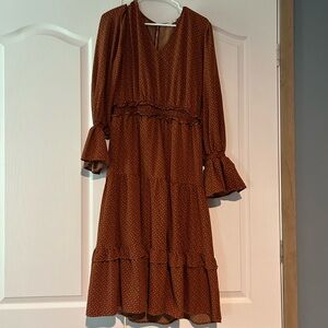 Roolee fall midi dress sz L